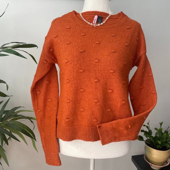 Love By Design Size M Burnt Sienna Color Long Sleeve Acrylic Super Soft Sweater - Picture 3 of 5